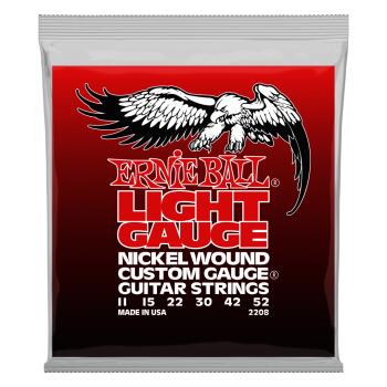 Light Nickel Wound w/ wound G Electric Guitar Strings - 11-52 Gauge (ER-P02208)