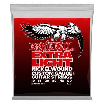 Extra Light Nickel Wound w/ wound G Electric Guitar Strings - 10-50 Ga (ER-P02210)