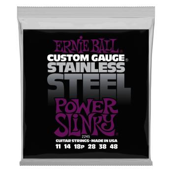 Power Slinky Stainless Steel Wound Electric Guitar Strings - 11-48 Gau (ER-P02245)