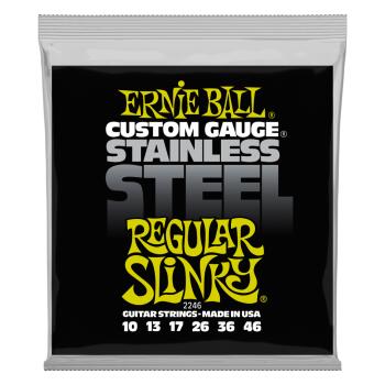 Regular Slinky Stainless Steel Wound Electric Guitar Strings - 10-46 G (ER-P02246)