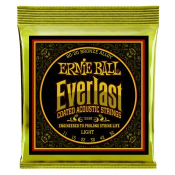 Everlast Light Coated 80/20 Bronze Acoustic Guitar Strings - 11-52 Gau (ER-P02558)