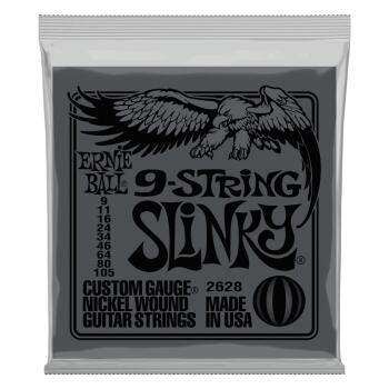 Slinky 9-String Nickel Wound Electric Guitar Strings - 9-105 Gauge (ER-P02628)