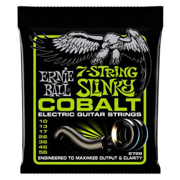 Regular Slinky Cobalt 7-String Electric Guitar Strings - 10-56 Gauge (ER-P02728)