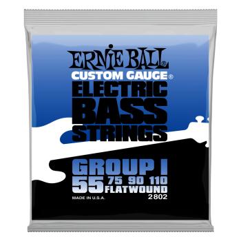 Flatwound Group I Electric Bass Strings - 55-110 Gauge (ER-P02802)