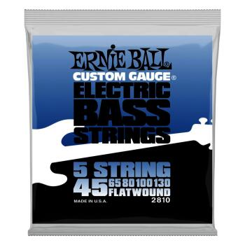 Flatwound 5-string Electric Bass Strings - 45-130 Gauge (ER-P02810)