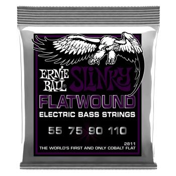 Power Slinky Flatwound Electric Bass Strings - 55-110 Gauge (ER-P02811)
