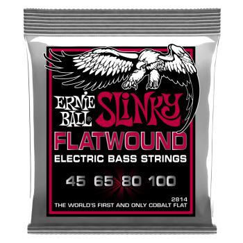 Super Slinky Flatwound Electric Bass Strings - 45-100 Gauge (ER-P02814)