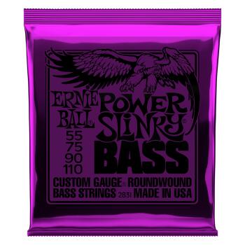 Power Slinky Nickel Wound Electric Bass Strings - 55-110 Gauge (ER-P02831)