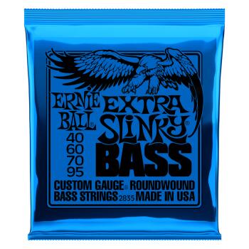 Extra Slinky Nickel Wound Electric Bass Strings - 40-95 Gauge (ER-P02835)