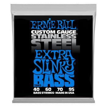 Extra Slinky Stainless Steel Electric Bass Strings - 40-95 Gauge (ER-P02845)