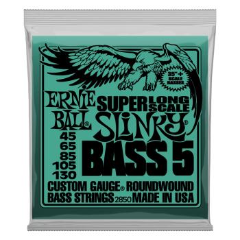 Bass 5 Slinky Super Long Scale Electric Bass Strings - 45-130 Gauge (ER-P02850)