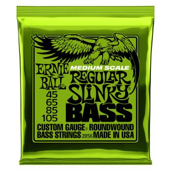 Regular Slinky Nickel Wound Medium Scale Bass Strings - 45-105 Gauge (ER-P02856)