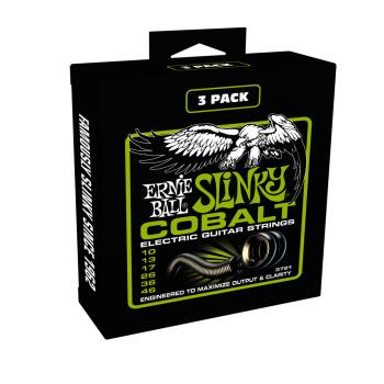 Regular Slinky Cobalt Electric Guitar Strings 3 Pack - 10-46 Gauge (ER-P03721)