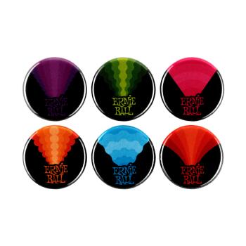 Colors of Rock'N'Roll 1" Assorted Buttons 6pk (ER-P04008)