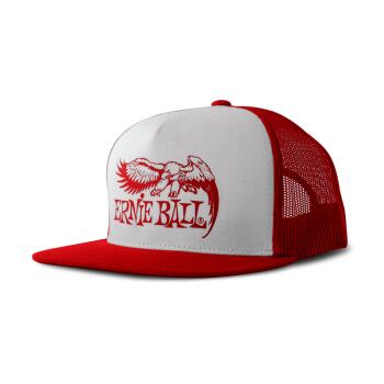 Red with White Front and Red Ernie Ball Eagle Logo Hat (ER-P04160)
