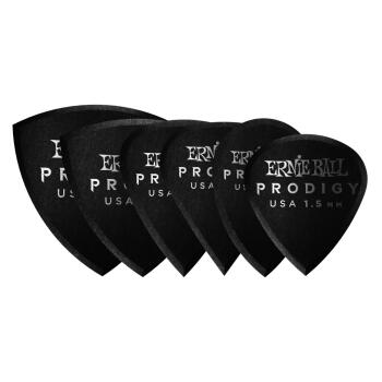 Ernie Ball 1.5mm Black Multipack Prodigy Picks 6-pack (ER-P09342)