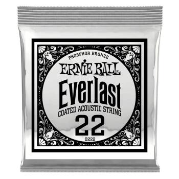 .022 Everlast Coated Phosphor Bronze Acoustic Guitar Strings 6 Pack (ER-P10222)