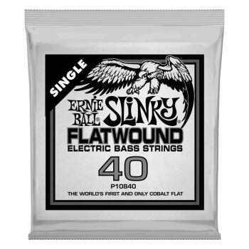 .040 Slinky Flatwound Electric Bass String Single (ER-P10840)