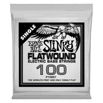 .100 Slinky Flatwound Electric Bass String Single (ER-P10897)
