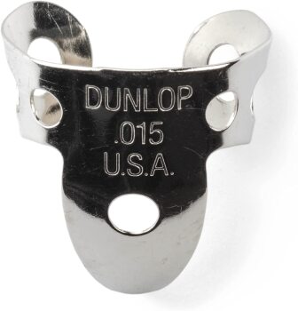 Dunlop 33R015 Nickle Silver Finger Pick .015" (20 Pack) (DU-33R015)