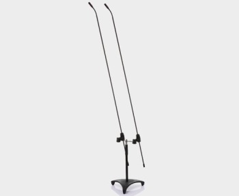 FGM-62 Dual Floor Stand Microphone with Carbon Boom 62cm Stand (JT-FGM-62 CARBON DUA)