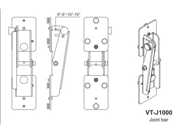 VT-J1000 joining bar for 2 CS-1000 compact line array  (FB-VTJ1000)