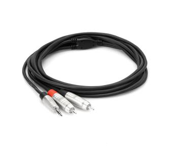 Hosa HMR-010Y Pro Stereo Breakout 3.5mm TRS to Dual RCA. 10' (HS-HMR-010Y)