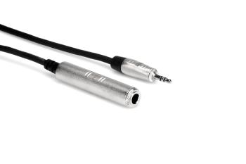 Hosa HXSM-010 Pro Headphone Adaptor Cable Rean 1/4" TRS to 3.5mm TRS. (HS-HXSM-010)