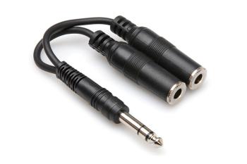 Hosa YPP-118 Y Cable 1/4" TRS to Dual 1/4" TRSF (HS-YPP118)